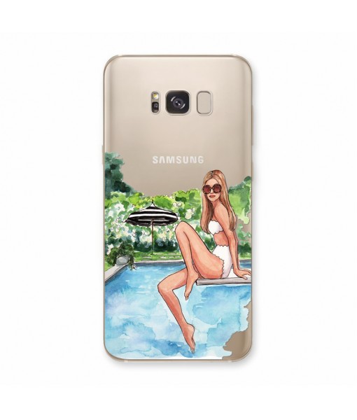 Husa Samsung Galaxy S8 Plus Silicon Premium CLASSY POOL DAY